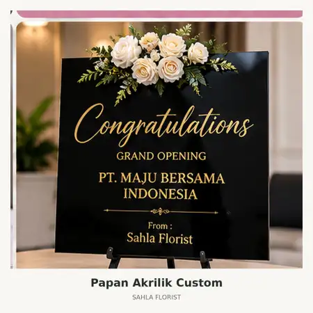 Papan Bunga Akrilik Ciwandan